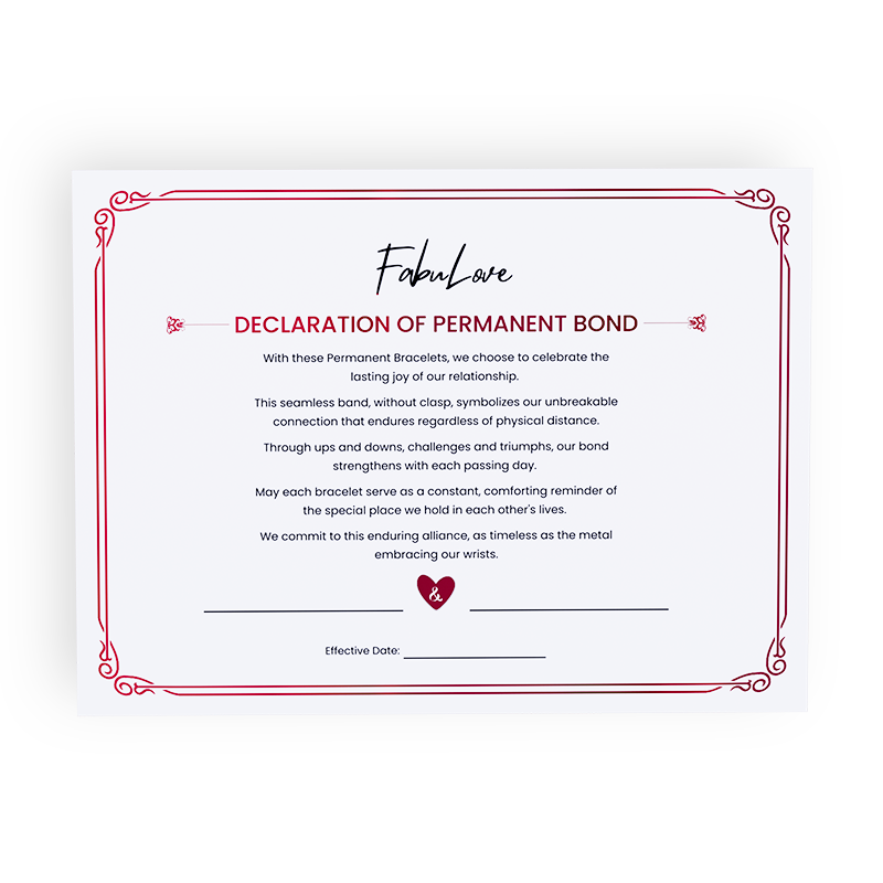 🎁 Declaration of Permanent Bond (100% off)